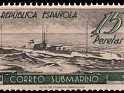 Spain 1938 Mail 15 Ptas Multicolor Edifil 781C. España 781c. Uploaded by susofe